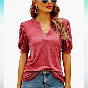 Romanstii casual V-Neck tunic top
